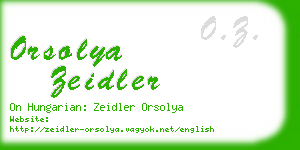 orsolya zeidler business card